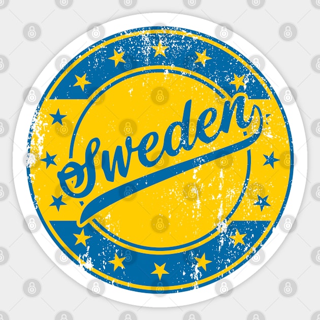 Sweden Sticker by Taylor'd Designs